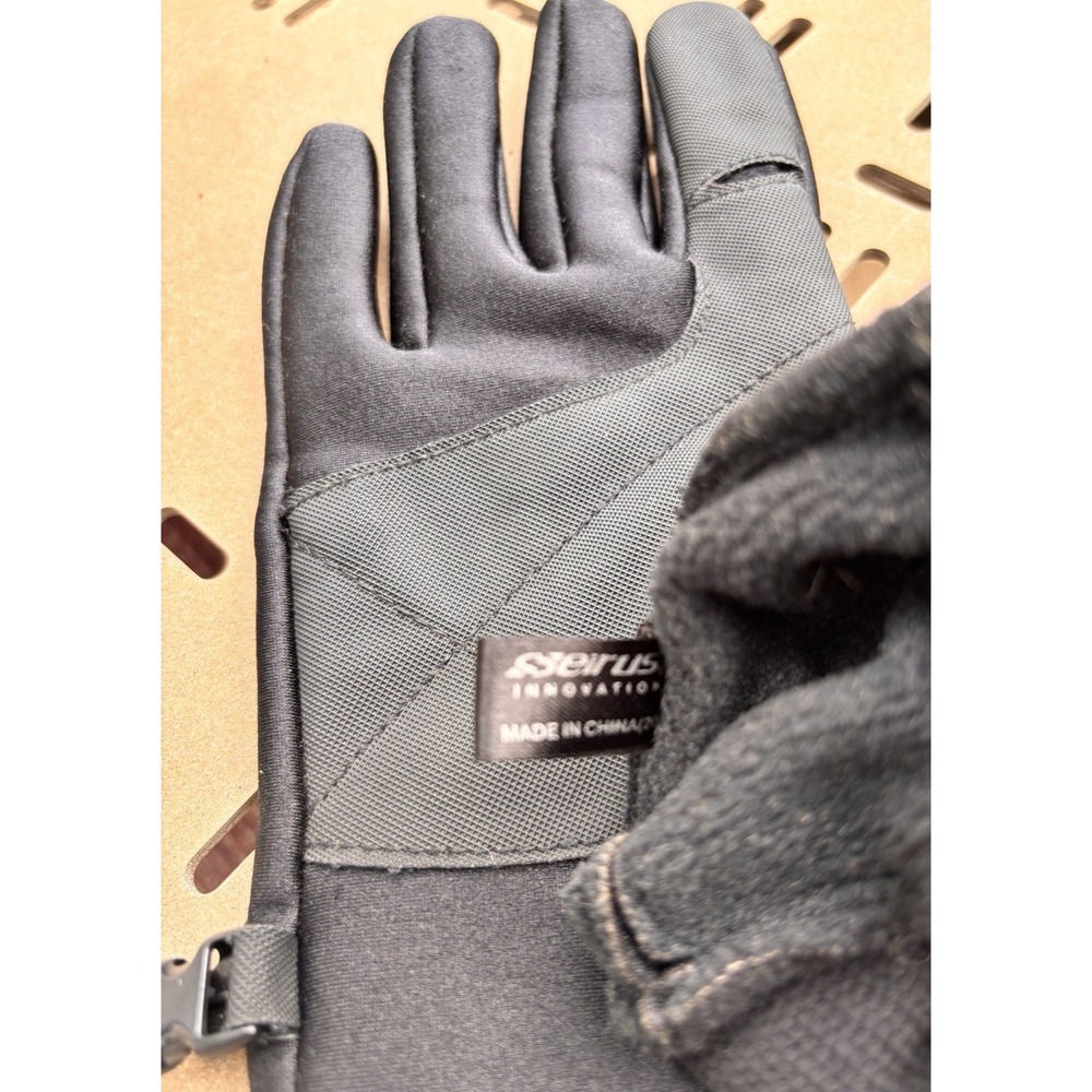 Seirus Original All Weather Gloves Black Men's Large Winter Cold Weather Work - Picture 8 of 10
